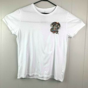 Ed Hardy Love Kills Slowly White T-Shirt XL